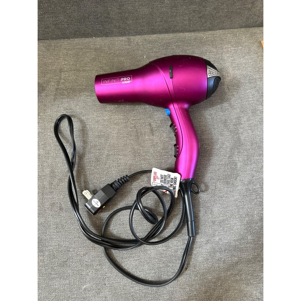 Conair Infinity Pro Magenta Soft Touch AC Motor Salon Professional Hair Dryer
